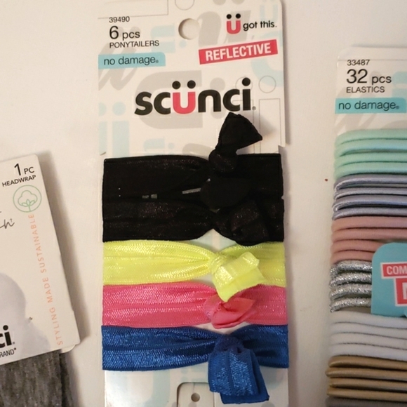 Scunci Hair Scrunchies, spirals, Elastics & Headband NWT - Picture 4 of 7